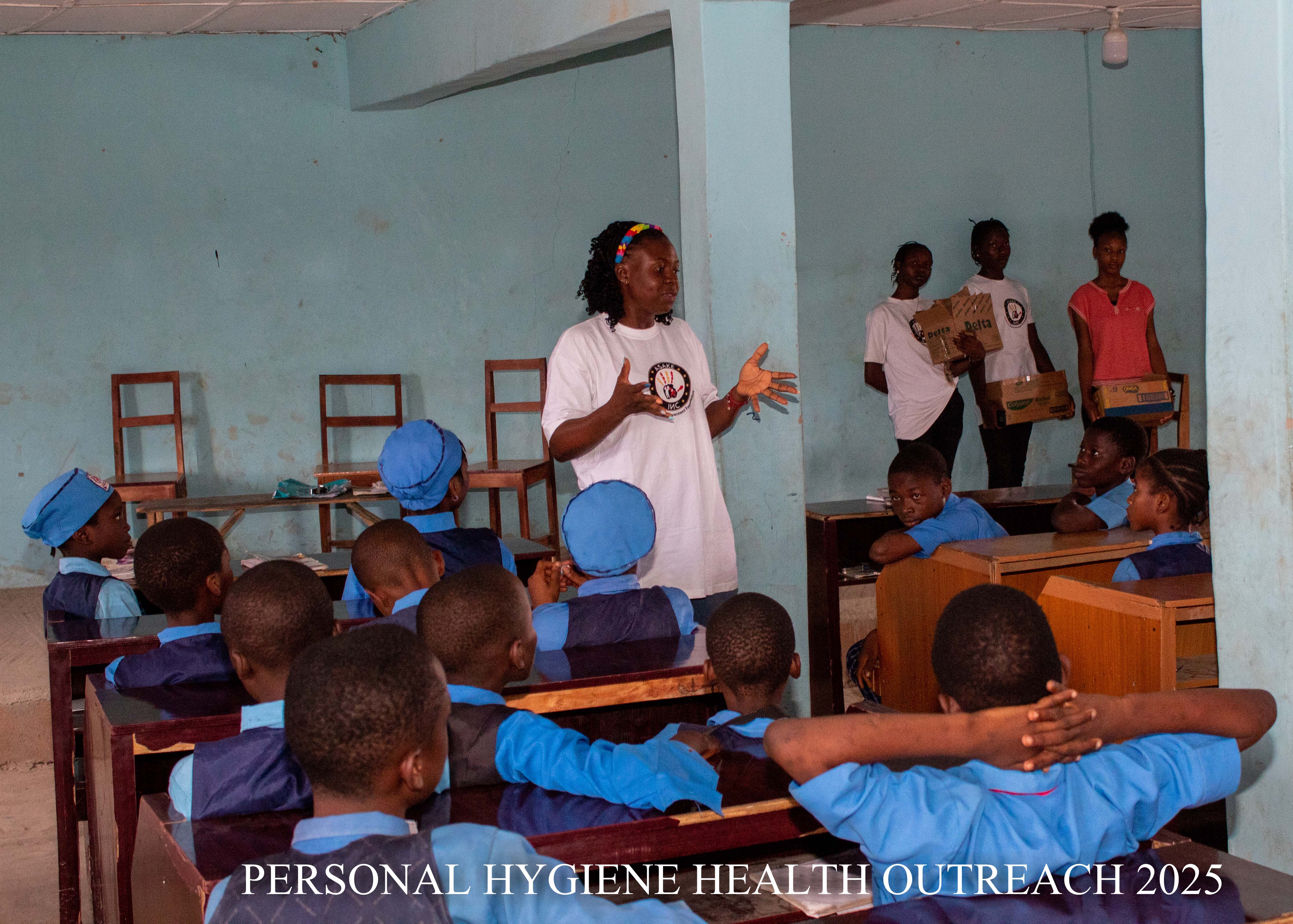 Hygiene education session by Asake Empowerment Foundation in Kwara State schools